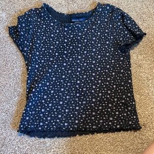 American Eagle Floral Cropped Top